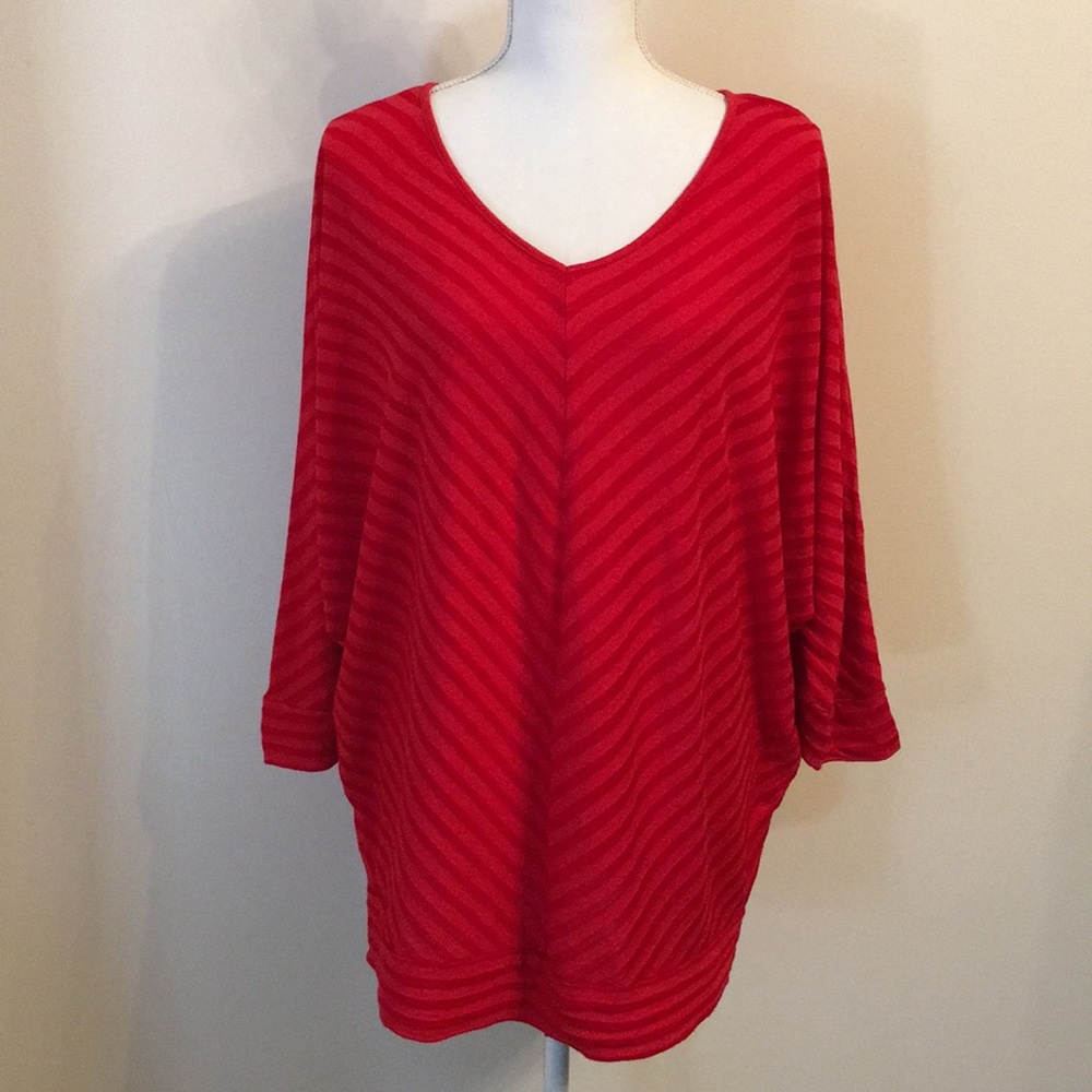 LANE BRYANT Women’s V-Neck Short sleeve Tunic Top